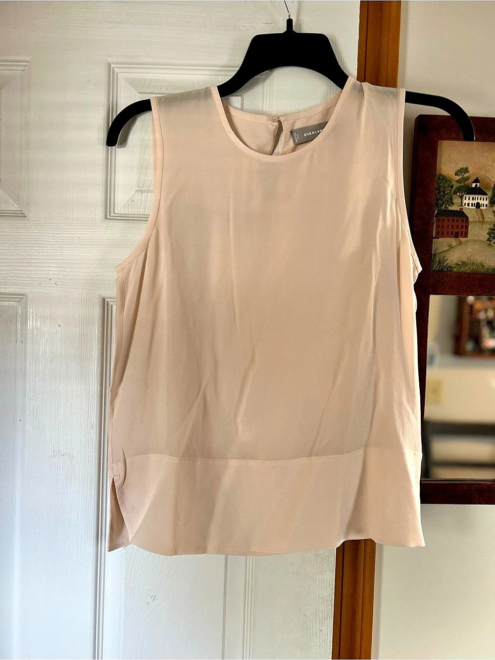 Everlane The Clean Silk Cami Sleeveless Blouse Pink Size 6